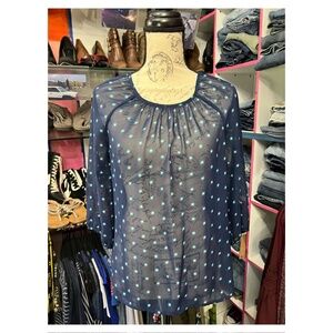 Old Navy Sheer 3/4 Sleeve Top
